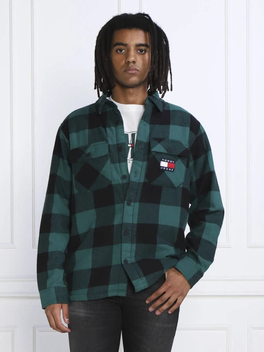 Zdjęcie produktu Tommy Jeans Ocieplana koszula | Oversize fit zielony