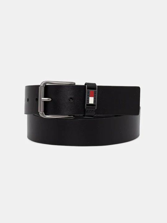 Zdjęcie produktu Tommy Jeans pasek męski skórzany czarny