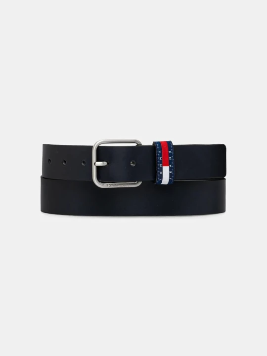 Zdjęcie produktu Tommy Jeans pasek męski skórzany granatowy