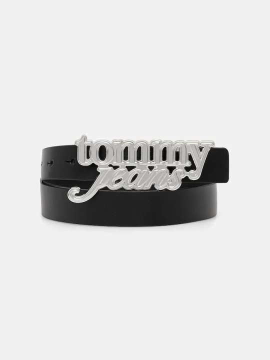 Zdjęcie produktu Tommy Jeans pasek damski skórzany czarny