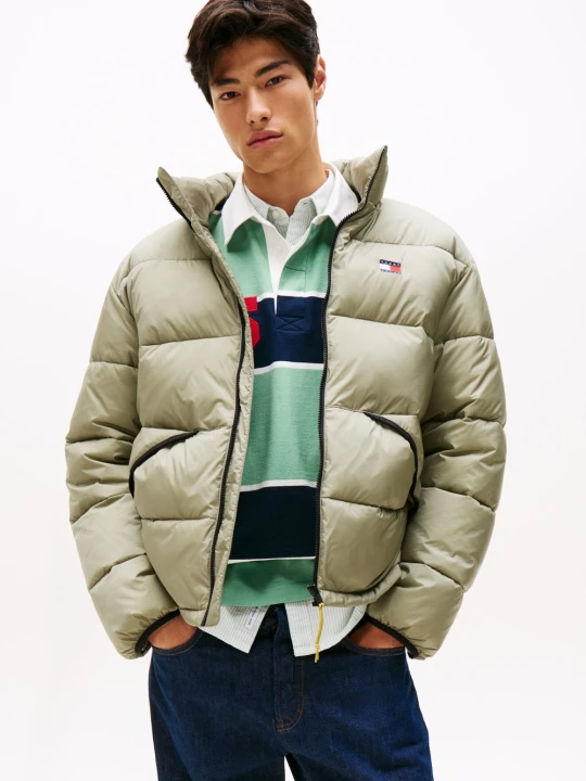 Zdjęcie produktu Tommy Jeans Pikowana kurtka Mężczyźni zielony