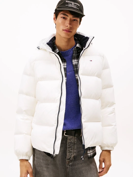 Zdjęcie produktu Tommy Jeans Pikowana kurtka Mężczyźni biały