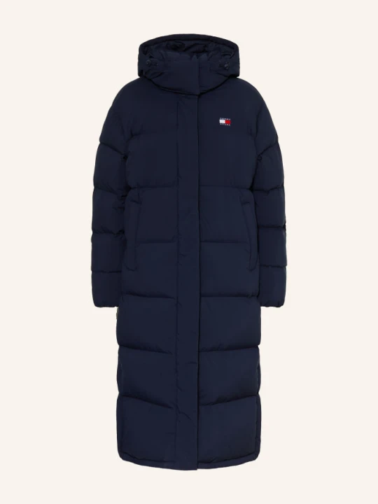 Zdjęcie produktu Tommy Jeans Płaszcz Puchowy Z Odpinanym Kapturem blau GRANATOWY