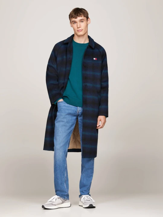 Zdjęcie produktu Tommy Jeans Płaszcz | z dodatkiem wełny czarny
