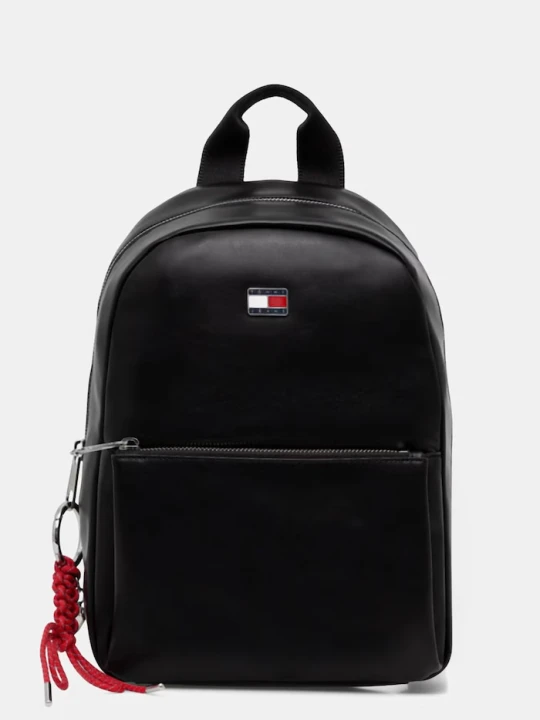 Zdjęcie produktu Tommy Jeans plecak miejski damski z imitacji skóry czarny