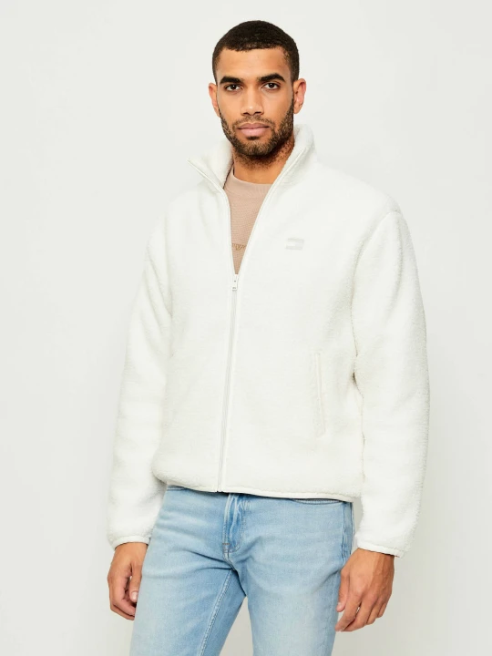 Zdjęcie produktu Tommy Jeans Polarowa bluza TEDDY | Relaxed fit | shearling ecru
