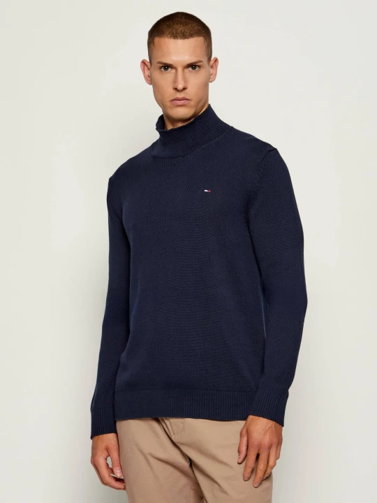 Zdjęcie produktu Tommy Jeans Półgolf | Slim Fit granatowy