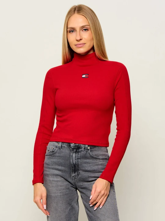 Zdjęcie produktu Tommy Jeans Półgolf | Slim Fit czerwony