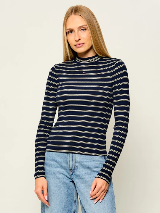 Zdjęcie produktu Tommy Jeans Półgolf | Slim Fit granatowy