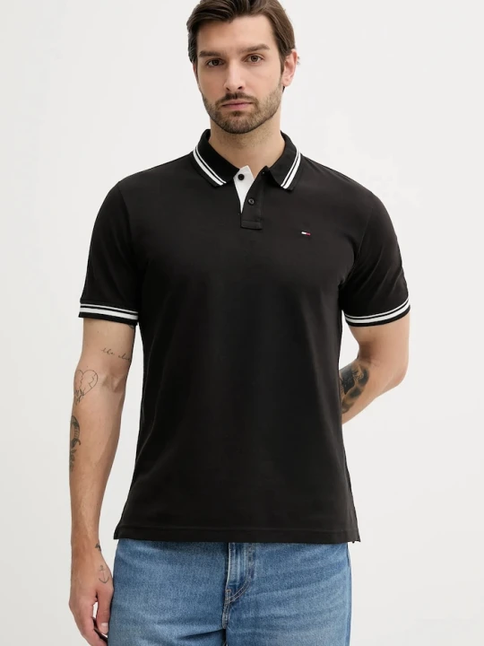Zdjęcie produktu Tommy Jeans polo bawełniane czarny