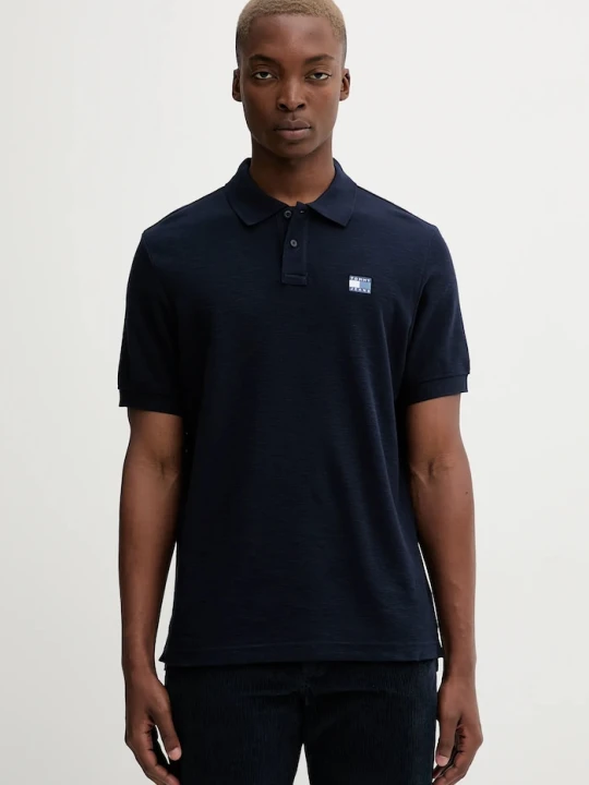Zdjęcie produktu Tommy Jeans polo bawełniane granatowy