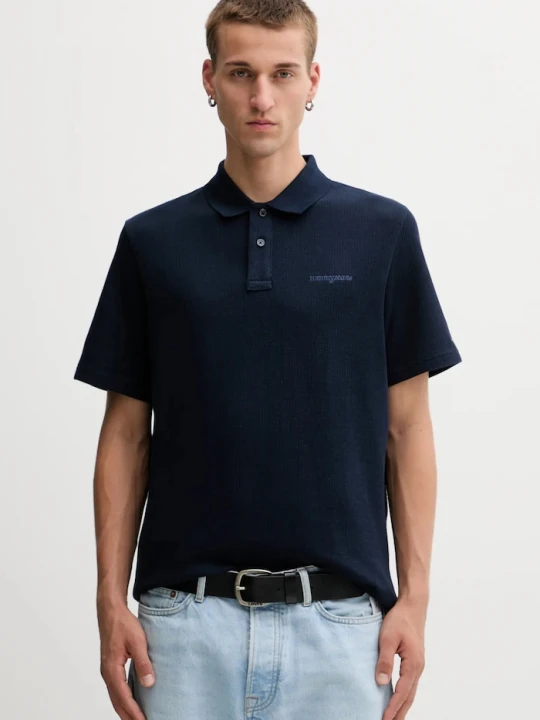 Zdjęcie produktu Tommy Jeans polo bawełniane granatowy