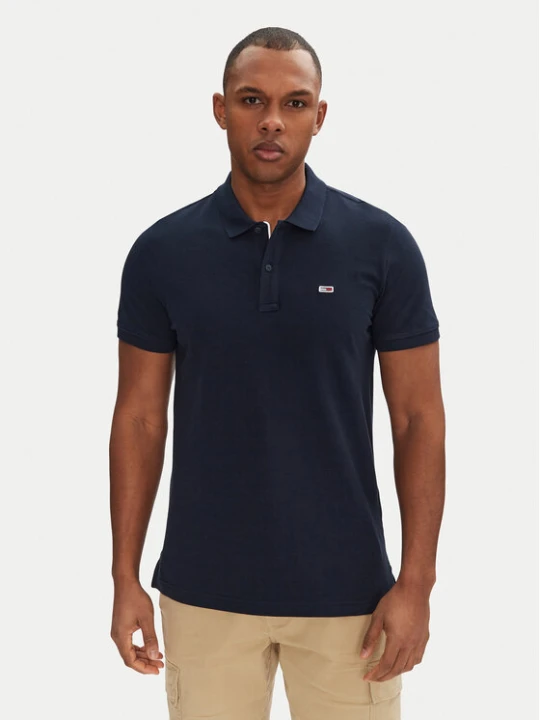 Zdjęcie produktu Tommy Jeans Polo DM0DM20676 Granatowy Slim Fit