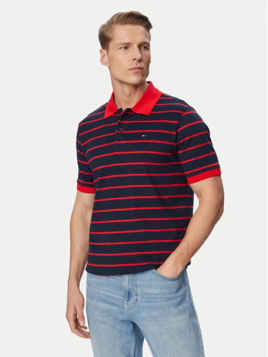 Zdjęcie produktu Tommy Jeans Polo DM0DM22708 Granatowy Regular Fit