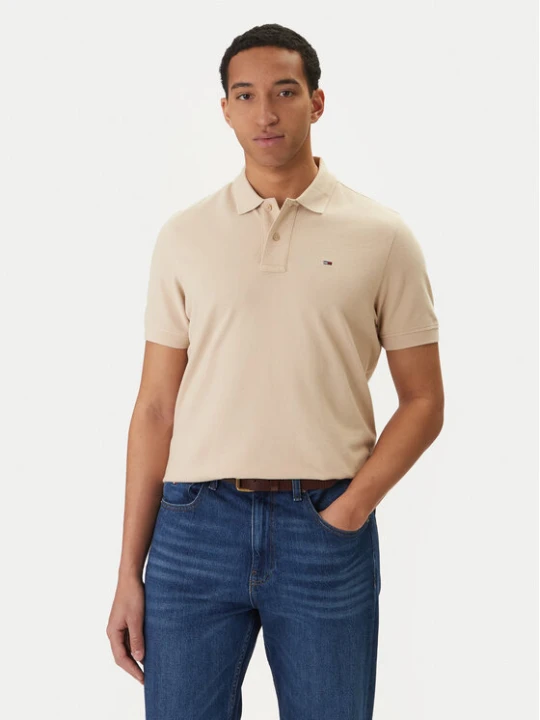 Zdjęcie produktu Tommy Jeans Polo DM0DM22711 Beżowy Regular Fit