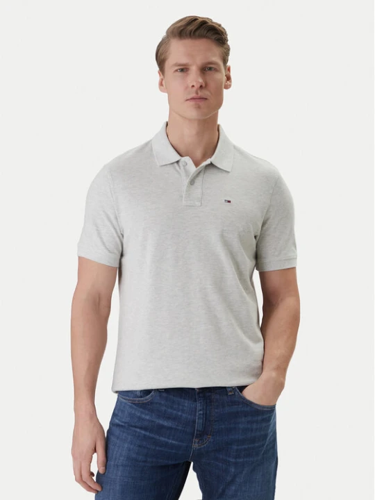 Zdjęcie produktu Tommy Jeans Polo DM0DM22711 Szary Regular Fit