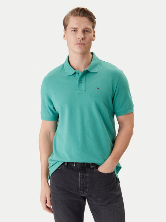 Zdjęcie produktu Tommy Jeans Polo DM0DM22711 Zielony Regular Fit