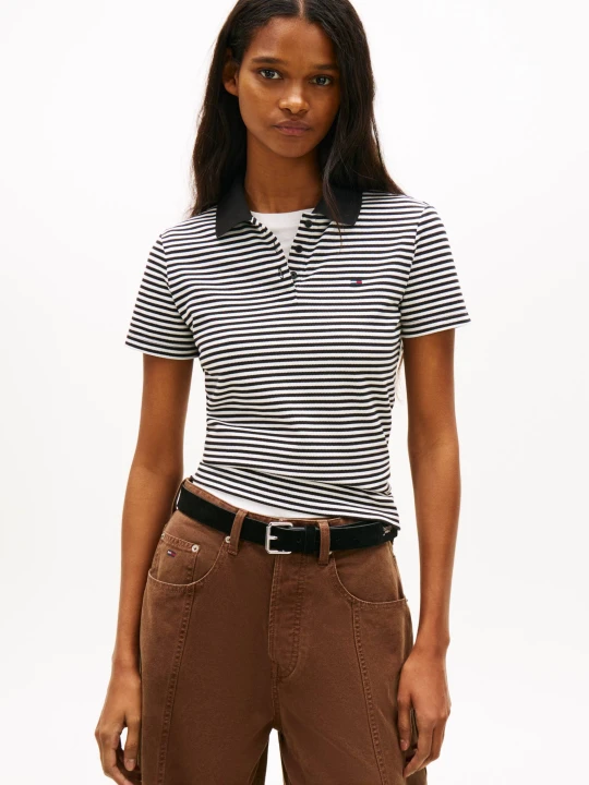 Zdjęcie produktu Tommy Jeans Polo ESSENTIAL | Slim Fit czarny