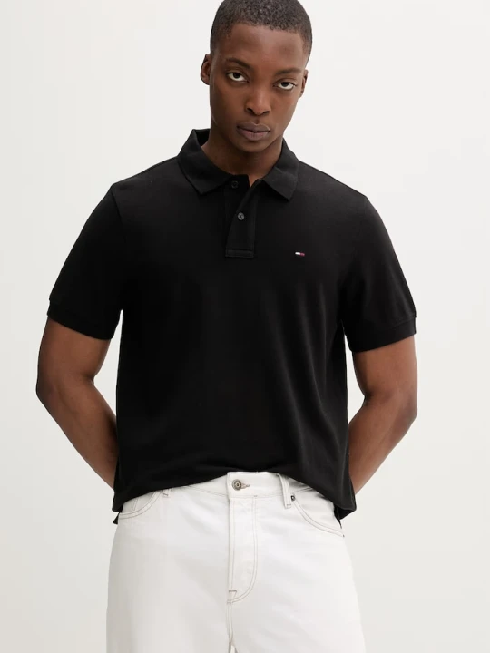 Zdjęcie produktu Tommy Jeans polo męskie bawełniane czarny