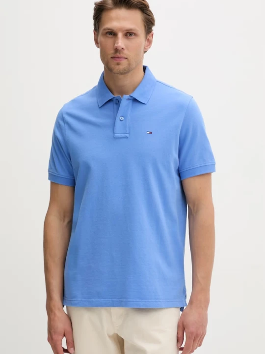 Zdjęcie produktu Tommy Jeans polo męskie bawełniane niebieski