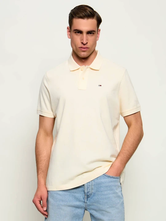 Zdjęcie produktu Tommy Jeans Polo | Regular Fit kremowy