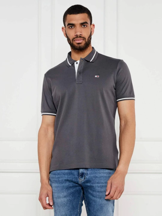 Zdjęcie produktu Tommy Jeans Polo | Regular Fit grafitowy