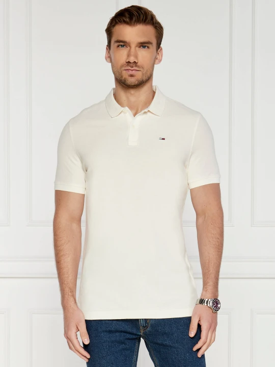 Zdjęcie produktu Tommy Jeans Polo | Regular Fit ecru