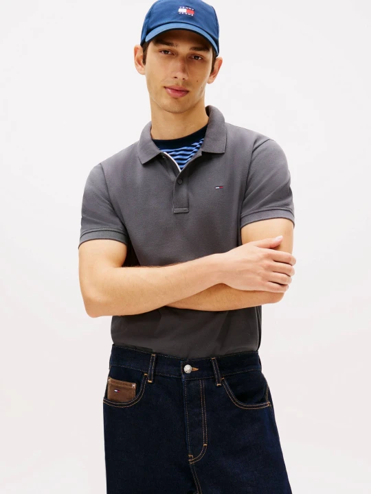 Zdjęcie produktu Tommy Jeans Polo | Slim Fit grafitowy
