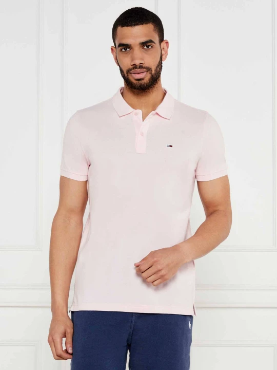 Zdjęcie produktu Tommy Jeans Polo | Slim Fit pudrowy róż