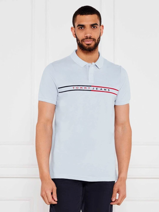 Zdjęcie produktu Tommy Jeans Polo | Slim Fit błękitny
