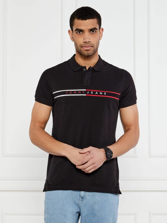 Zdjęcie produktu Tommy Jeans Polo | Slim Fit czarny