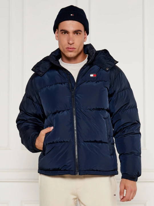 Zdjęcie produktu Tommy Jeans Puchowa kurtka ALASKA | Loose fit granatowy