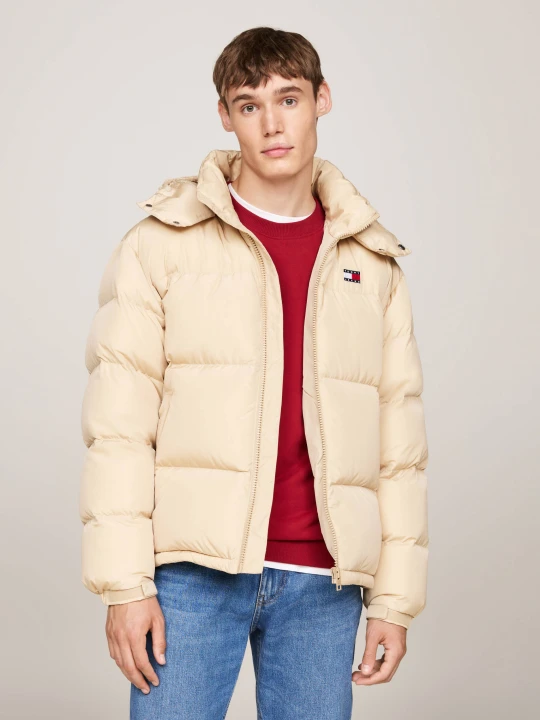 Zdjęcie produktu Tommy Jeans Puchowa kurtka ALASKA | Loose fit beżowy