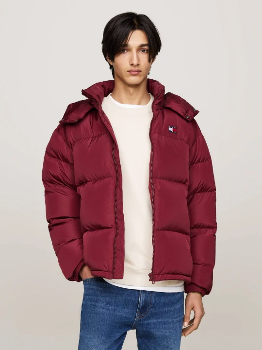 Zdjęcie produktu Tommy Jeans Puchowa kurtka ALASKA | Loose fit bordowy