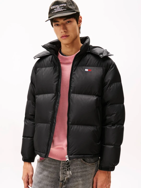 Zdjęcie produktu Tommy Jeans Puchowa kurtka ALASKA | Regular Fit czarny
