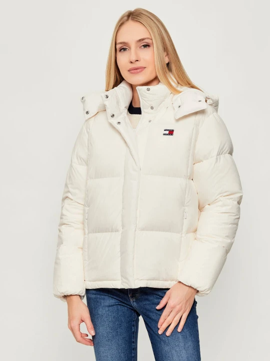 Zdjęcie produktu Tommy Jeans Puchowa kurtka ALASKA | Relaxed fit biały