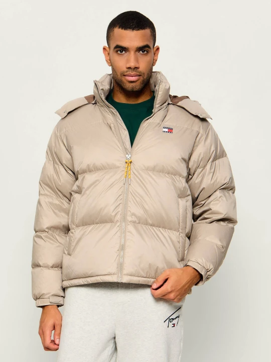Zdjęcie produktu Tommy Jeans Puchowa kurtka Alaska | Relaxed fit beżowy