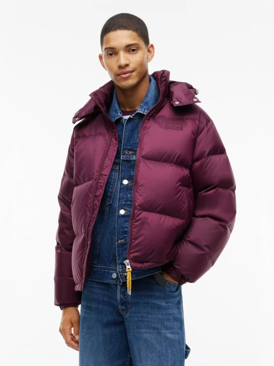 Zdjęcie produktu Tommy Jeans Puchowa kurtka Alaska | Relaxed fit bordowy