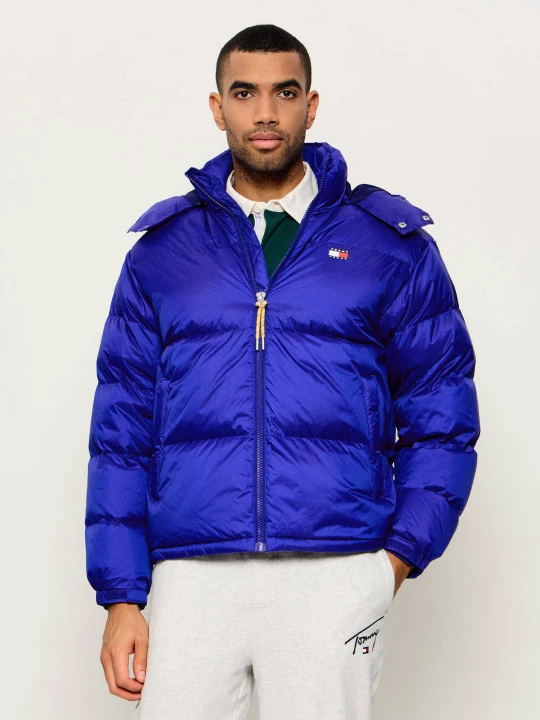 Zdjęcie produktu Tommy Jeans Puchowa kurtka Alaska | Relaxed fit chabrowy