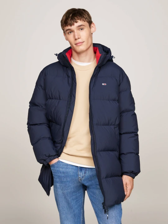 Zdjęcie produktu Tommy Jeans Puchowa kurtka Essential | Loose fit granatowy