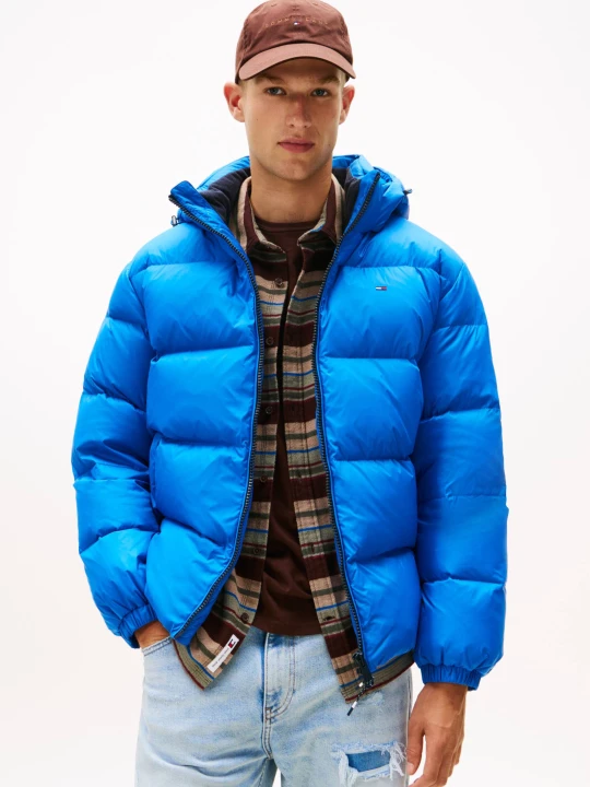 Zdjęcie produktu Tommy Jeans Puchowa kurtka Essential | Regular Fit niebieski