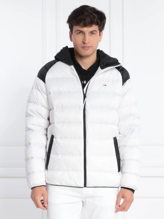 Zdjęcie produktu Tommy Jeans Puchowa kurtka LIGHT DOWN | Regular Fit biały