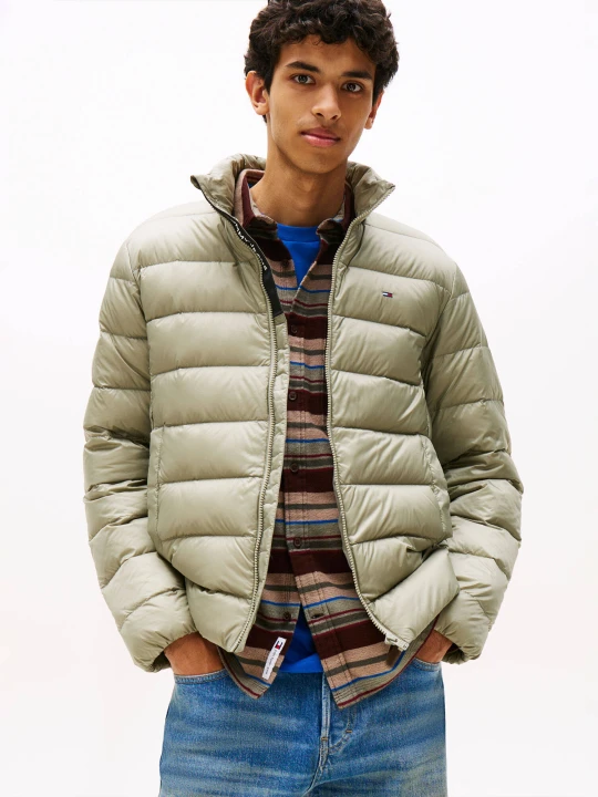 Zdjęcie produktu Tommy Jeans Puchowa kurtka | Regular Fit zielony