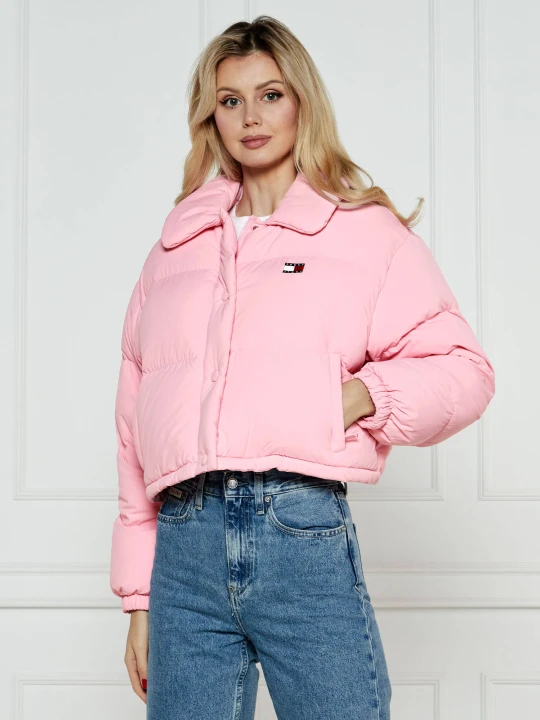 Zdjęcie produktu Tommy Jeans Puchowa kurtka | Regular Fit pudrowy róż