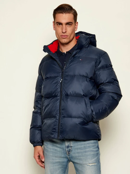 Zdjęcie produktu Tommy Jeans Puchowa kurtka Essential | Regular Fit granatowy