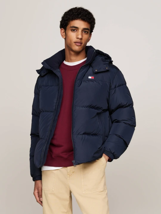 Zdjęcie produktu Tommy Jeans Puchowa kurtka | Regular Fit granatowy