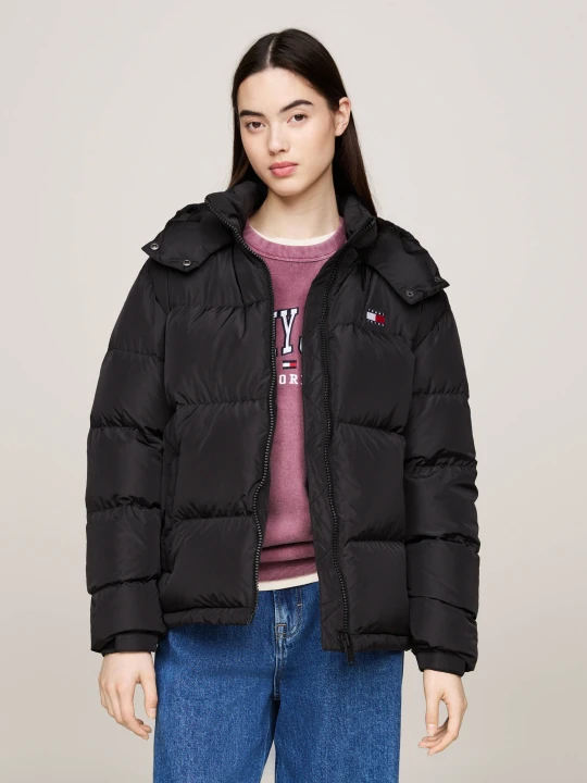 Zdjęcie produktu Tommy Jeans Puchowa kurtka | Regular Fit czarny