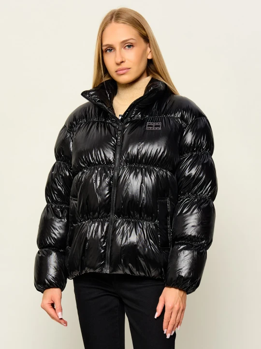 Zdjęcie produktu Tommy Jeans Puchowa kurtka | Regular Fit czarny