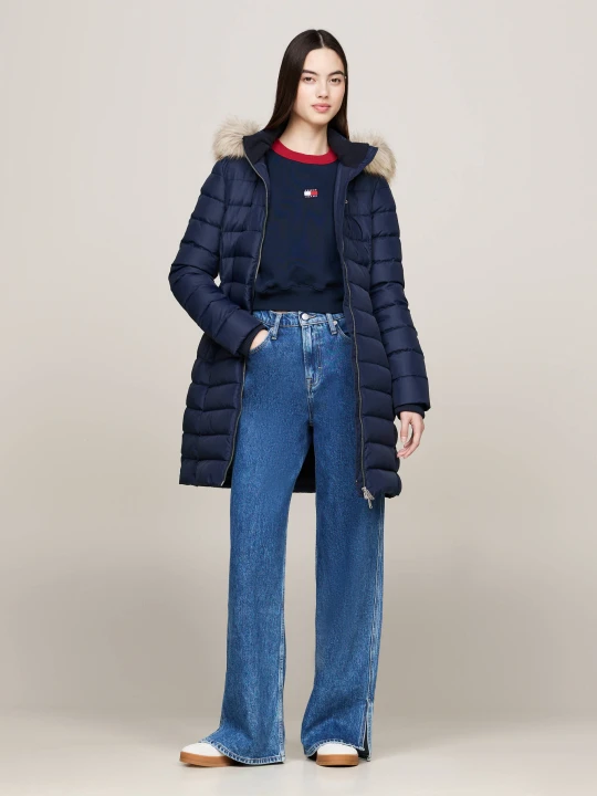 Zdjęcie produktu Tommy Jeans Puchowa kurtka | Slim Fit granatowy