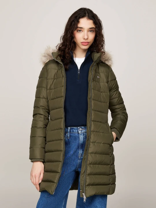 Zdjęcie produktu Tommy Jeans Puchowa kurtka | Slim Fit khaki